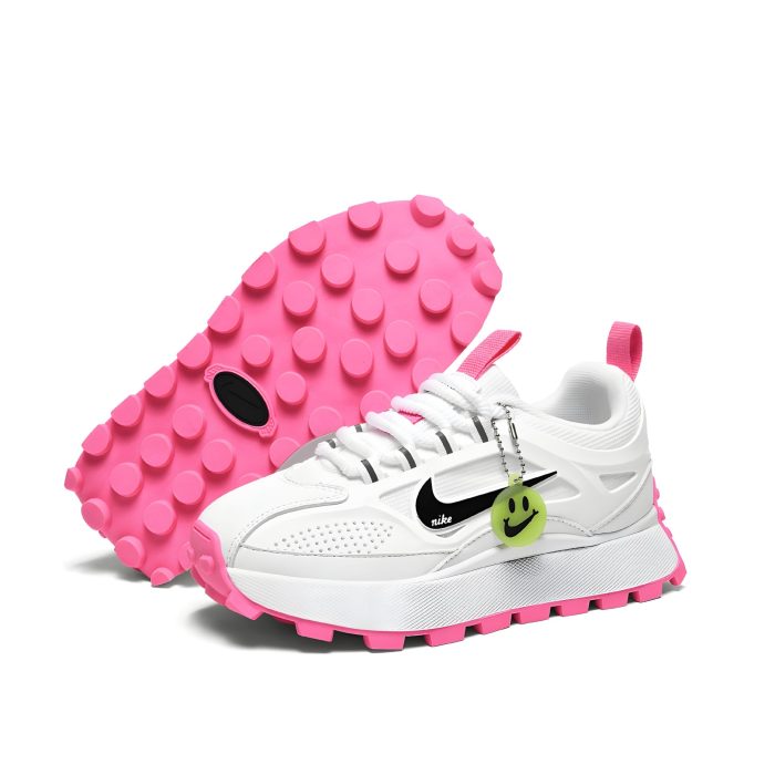 💗 Nike Bailleli – White and Pink Women
