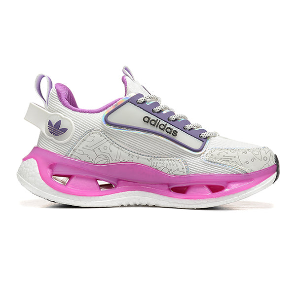 💗 Adidas Marathon 9 Running Sneakers – White & Pink